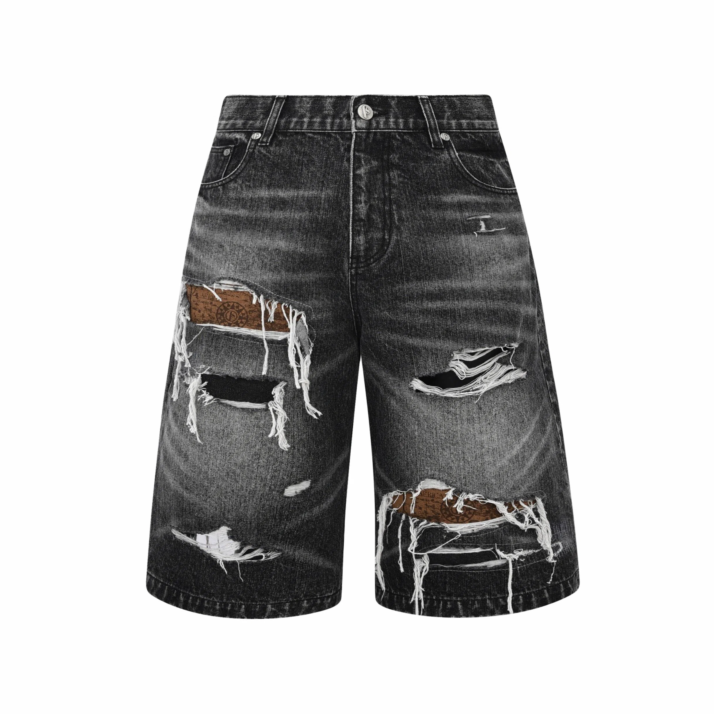 BIRTH OF ROYAL CHILD SS24 Black Denim Shorts