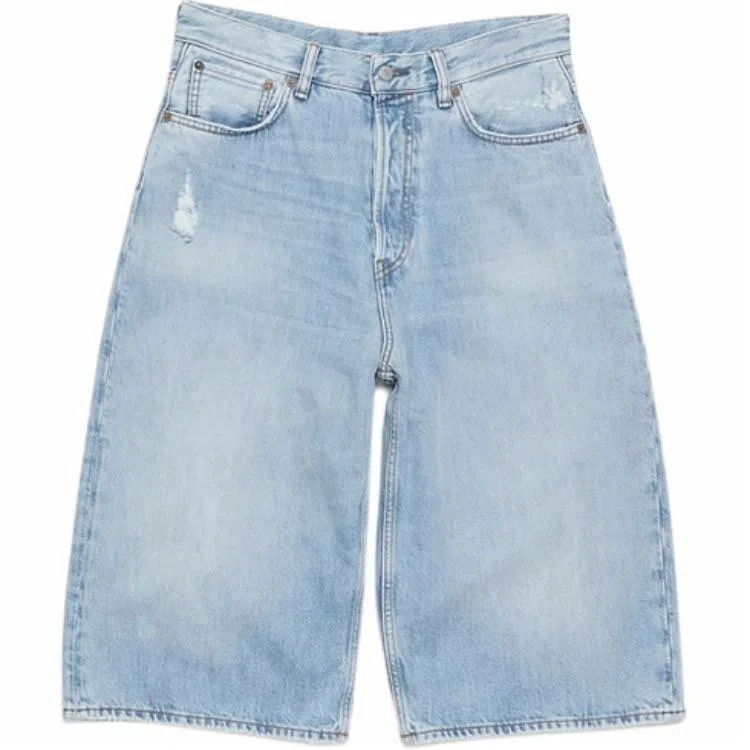 Acne Studios Denim Shorts Light Blue