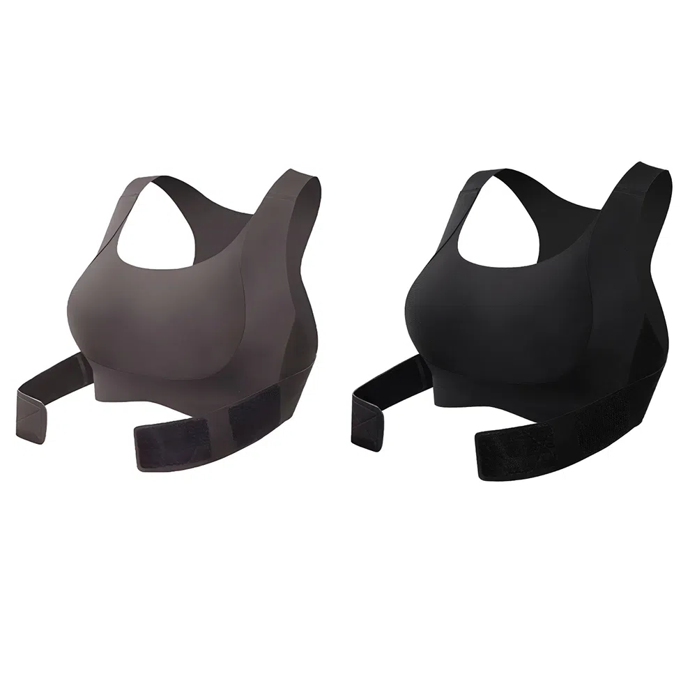 润微 隐形矫姿挺背无痕一体美背聚拢文胸 女款 组合装