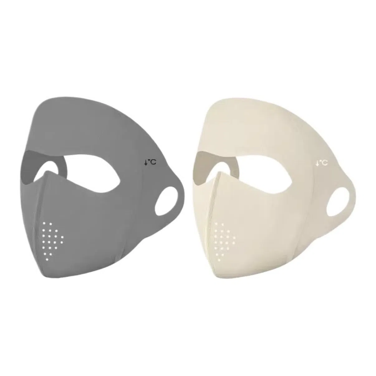 艾佳微 玻尿酸全脸防紫外线高颜值脸基尼冰丝遮阳轻薄透气 锦纶 防晒面罩 男女同款情侣款