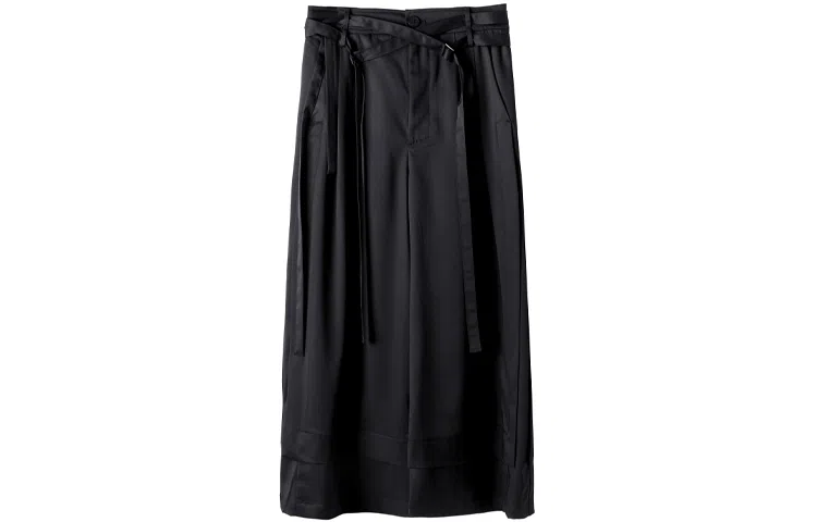 Huanzhe Wide Leg Pants Black