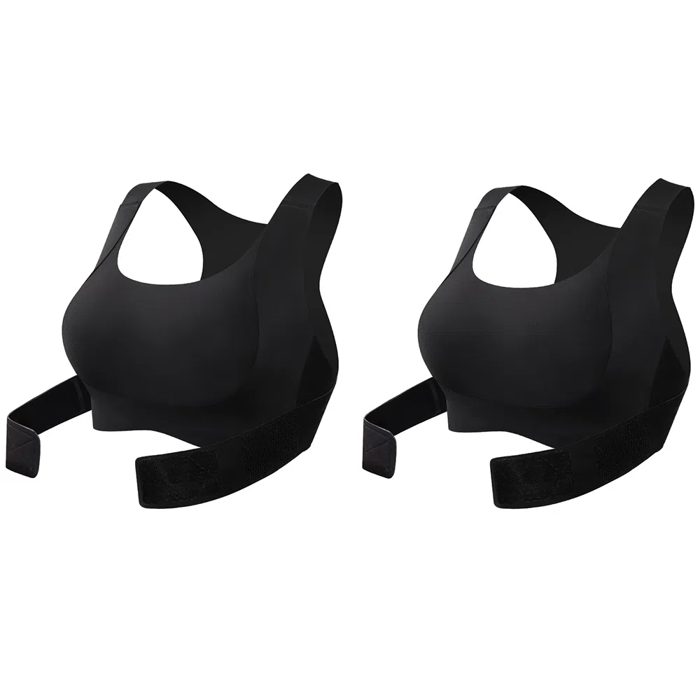 润微 隐形矫姿挺背无痕一体美背聚拢文胸 女款 组合装