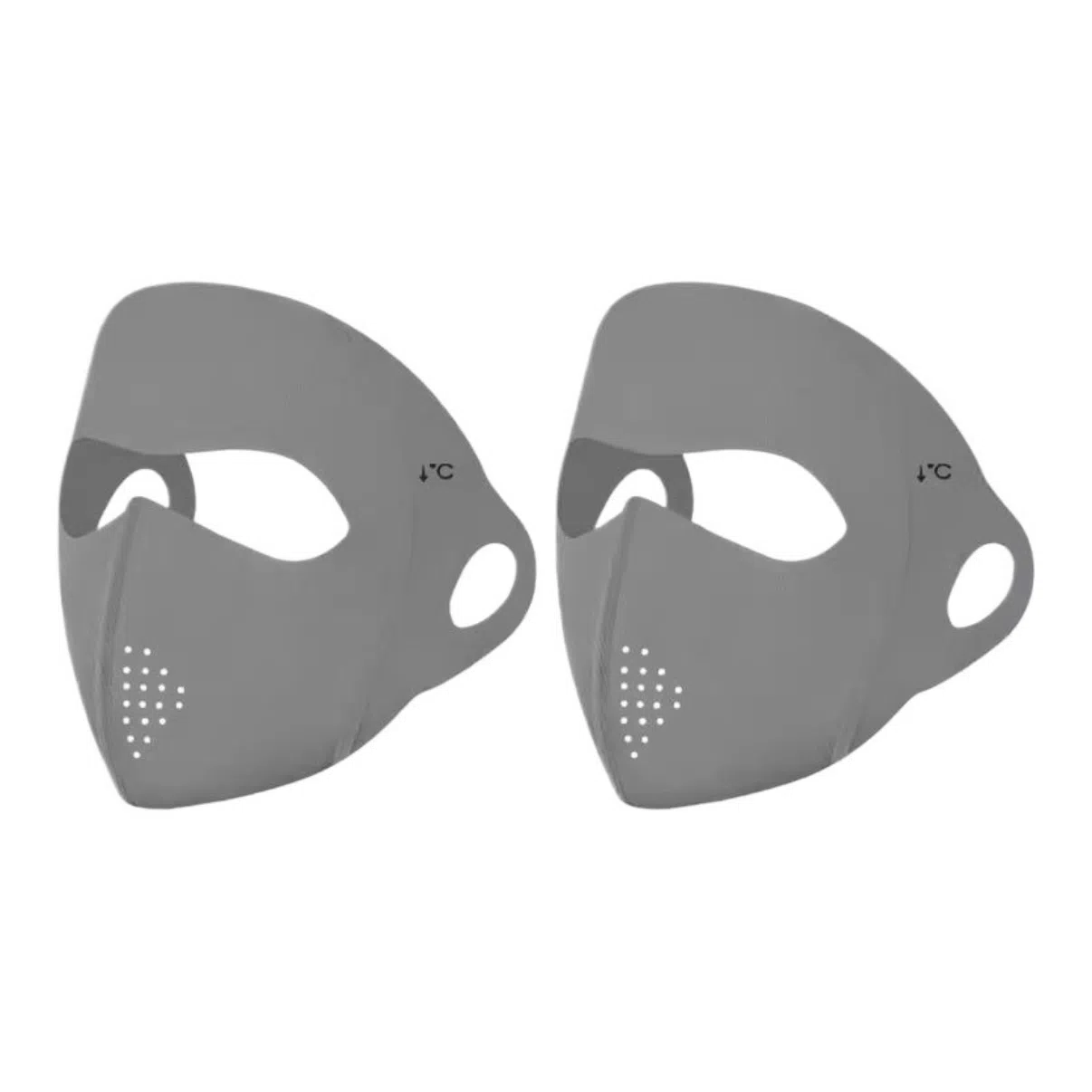 艾佳微 玻尿酸全脸防紫外线高颜值脸基尼冰丝遮阳轻薄透气 锦纶 防晒面罩 男女同款情侣款