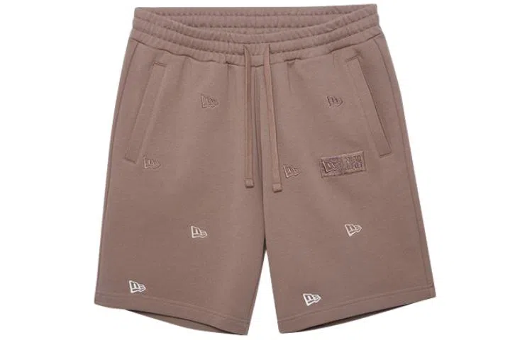 New Era SS24 Gradient Embroidered Shorts Khaki