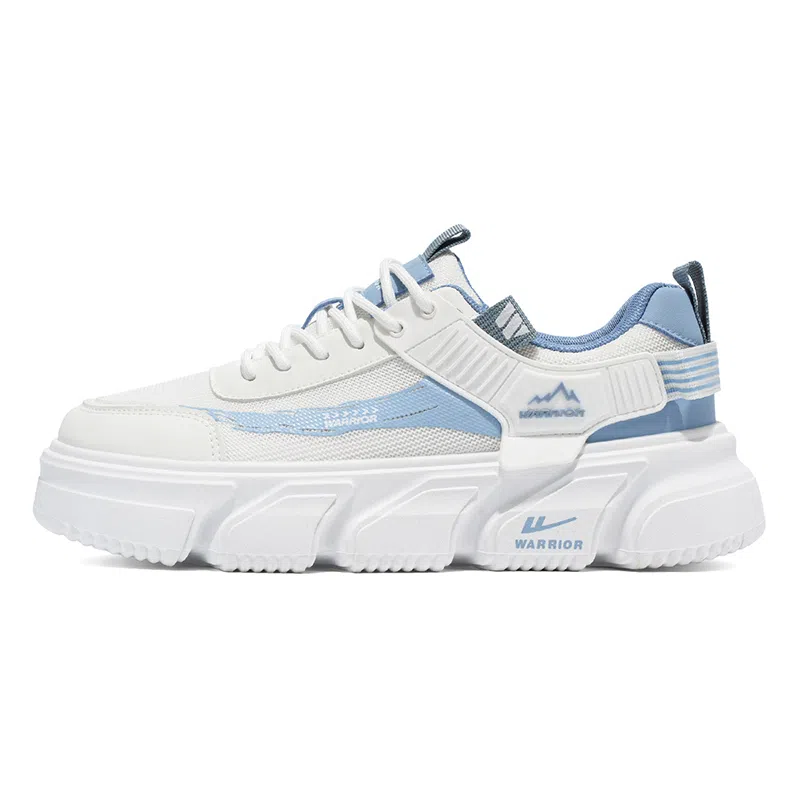 Warrior Low Top Sneakers White Blue