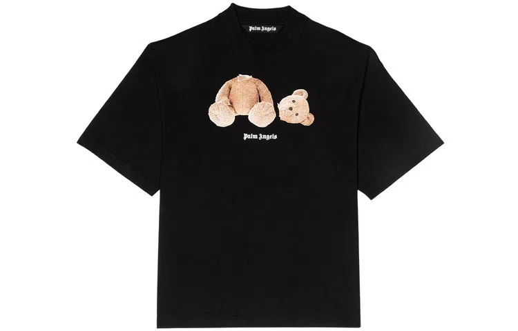 Palm Angels Decapitated Bear Logo T-Shirt Black