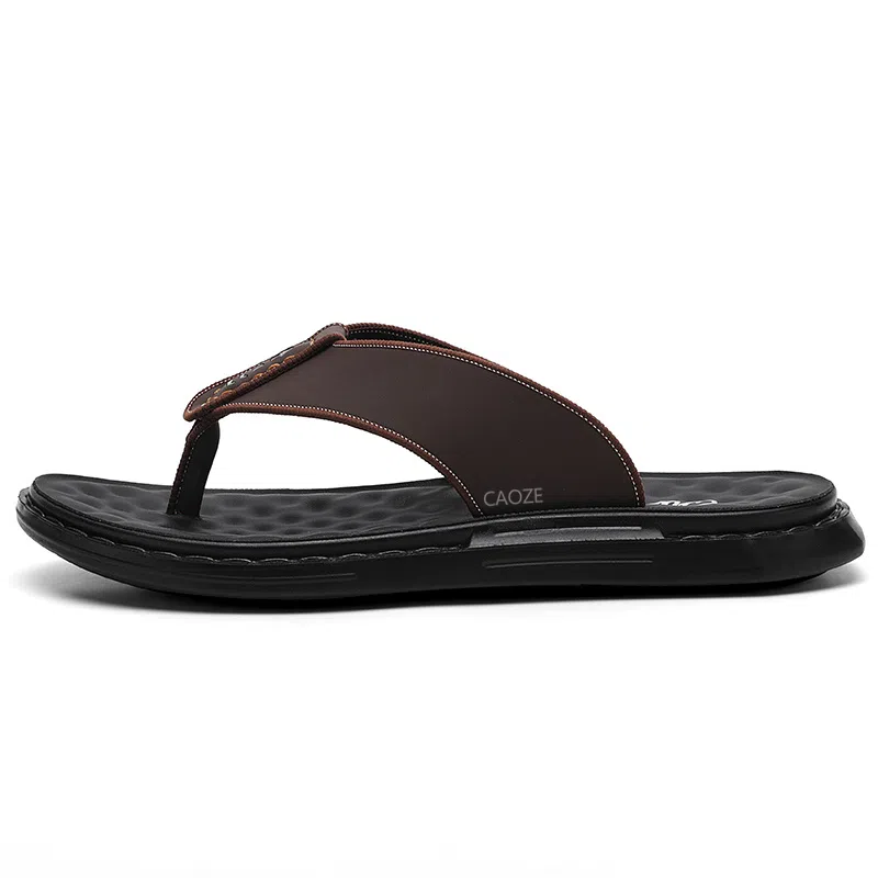 潮泽 休闲时尚百搭经典 防磨速干人字拖鞋 男款