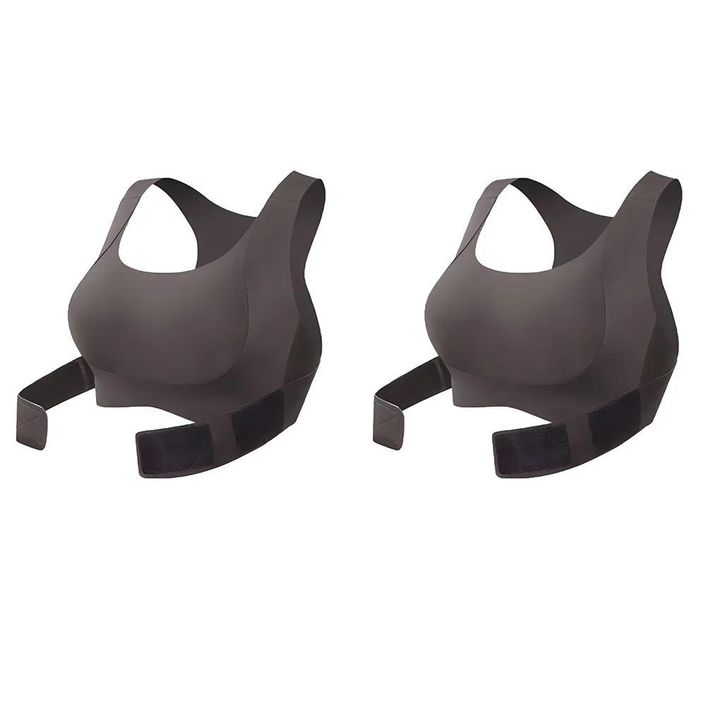 润微 隐形矫姿挺背无痕一体美背聚拢文胸 女款 组合装