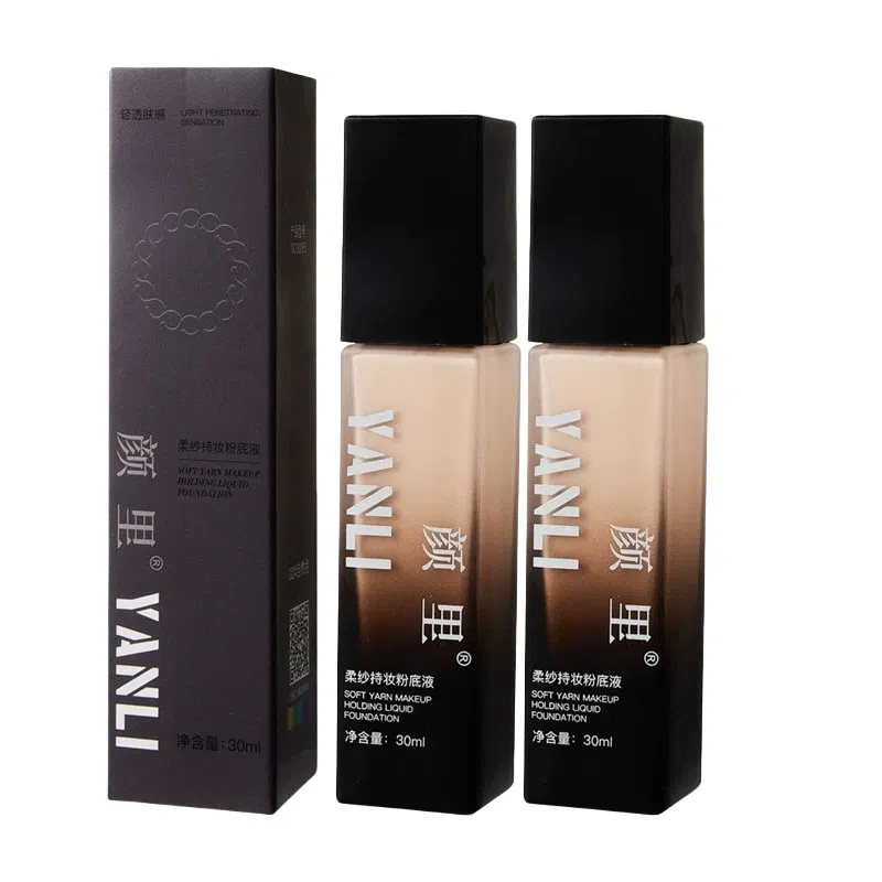 颜里 柔纱粉底液 防水彩妆修饰肤色