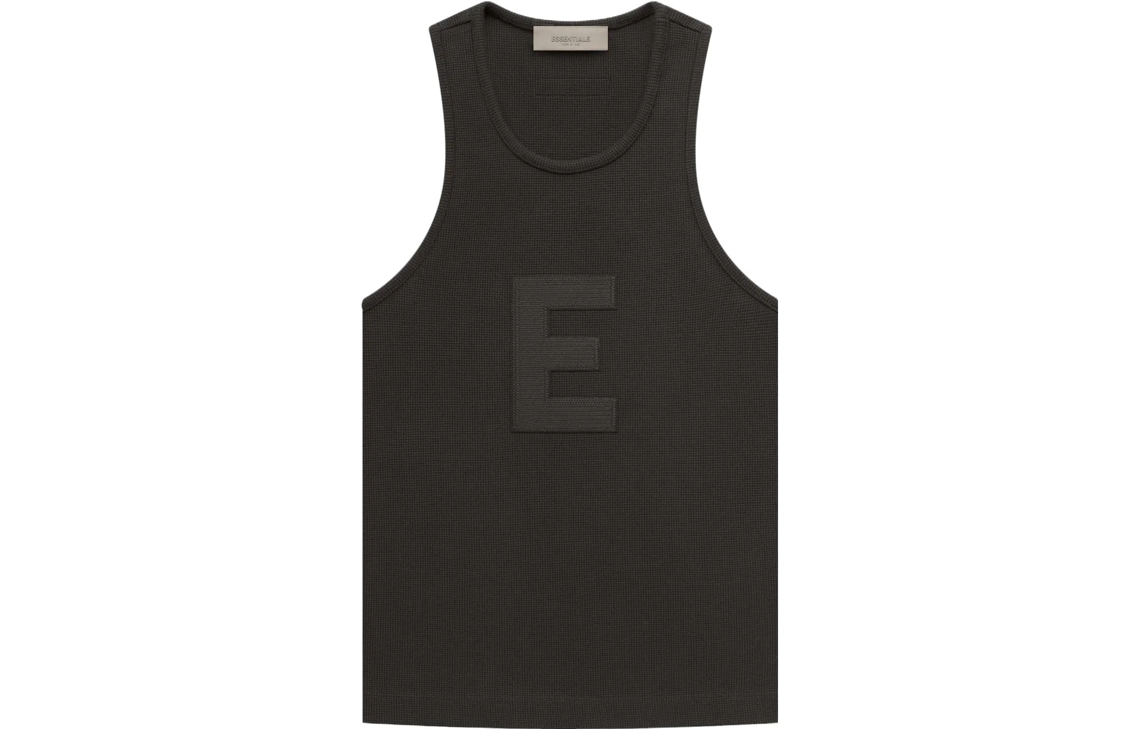 Fear of God Essentials Waffle Tank Off Black