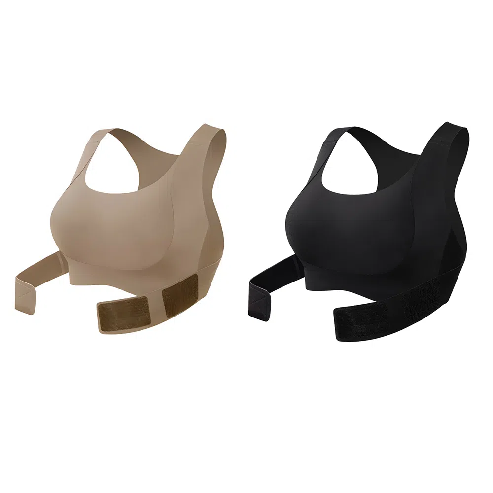 润微 隐形矫姿挺背无痕一体美背聚拢文胸 女款 组合装