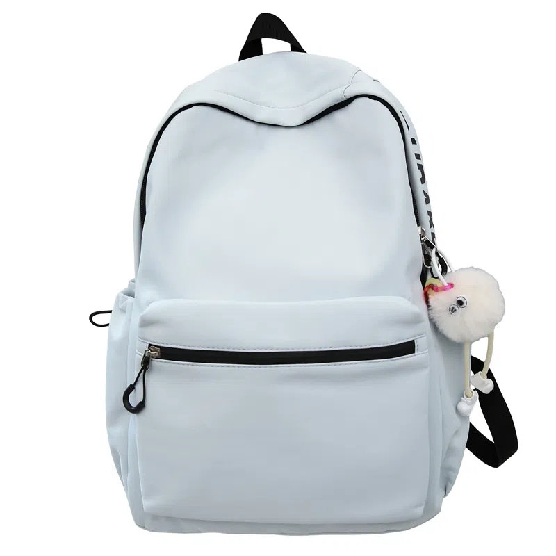 醇龙 纯色简约大学生时尚旅行高中学生 尼龙 双肩包 男女同款情侣款 多色