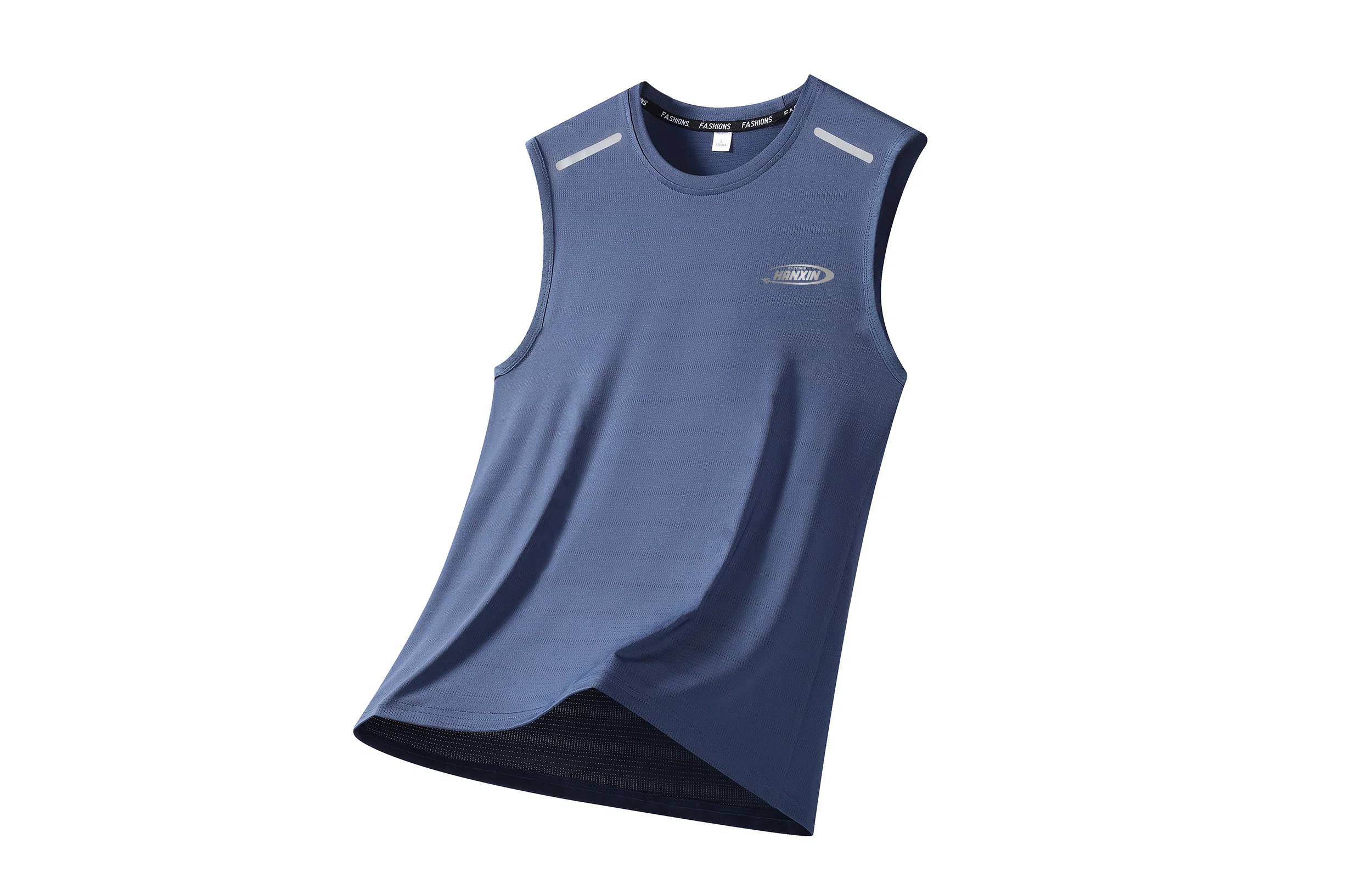 王者荣耀 韩信款 户外运动篮球跑步健身舒适凉感反光条设计圆领无袖背心 男女同款