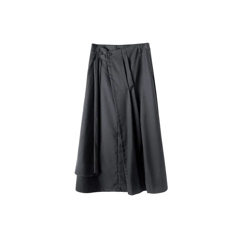 Huanzhe Asymmetric Skirt Black