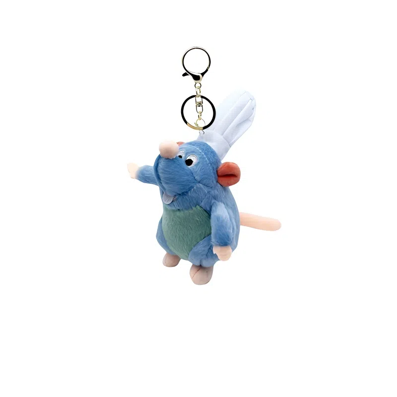 丹琴 可爱卡通料理鼠王公仔个性车钥匙扣学生书包背包包挂饰 毛绒 挂件 男女同款情侣款