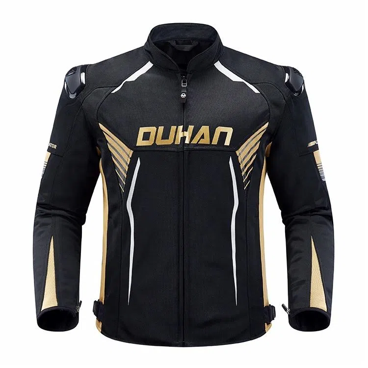 杜汉 男款 摩托车通勤套装防摔骑行服骑士网眼夹克男装备春夏季 带护具 机车服新