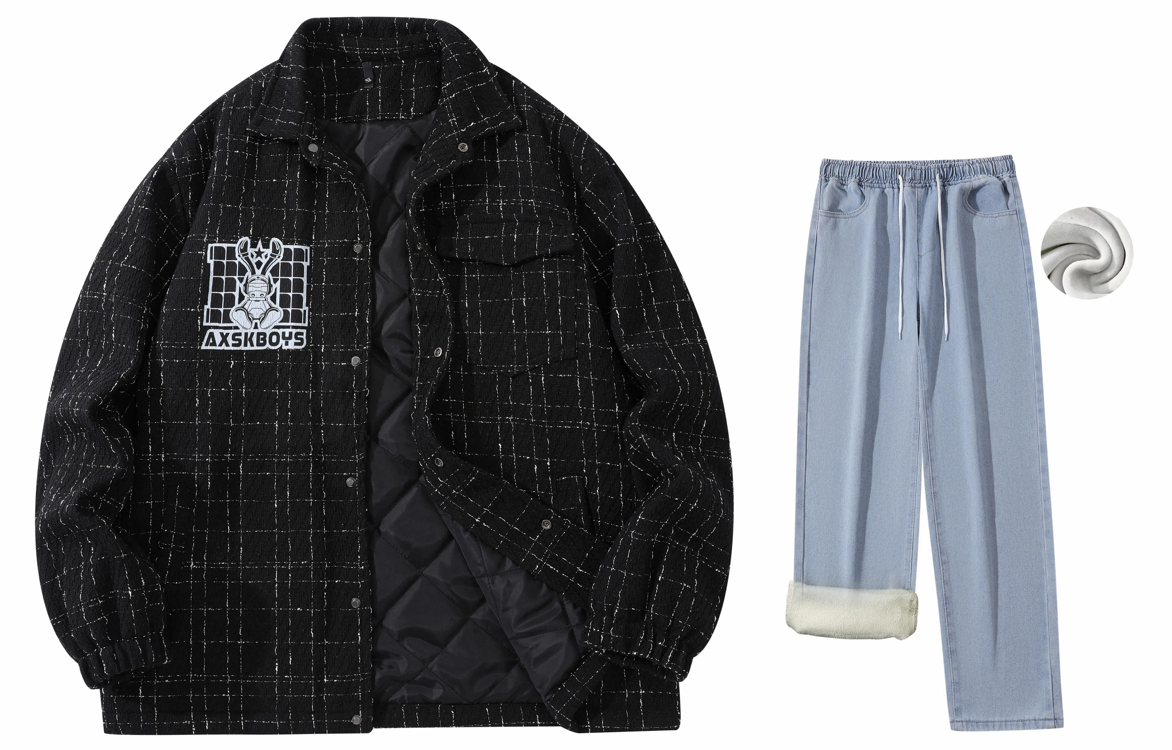 A.X.S.K x MOORAB Vintage Houndstooth Set