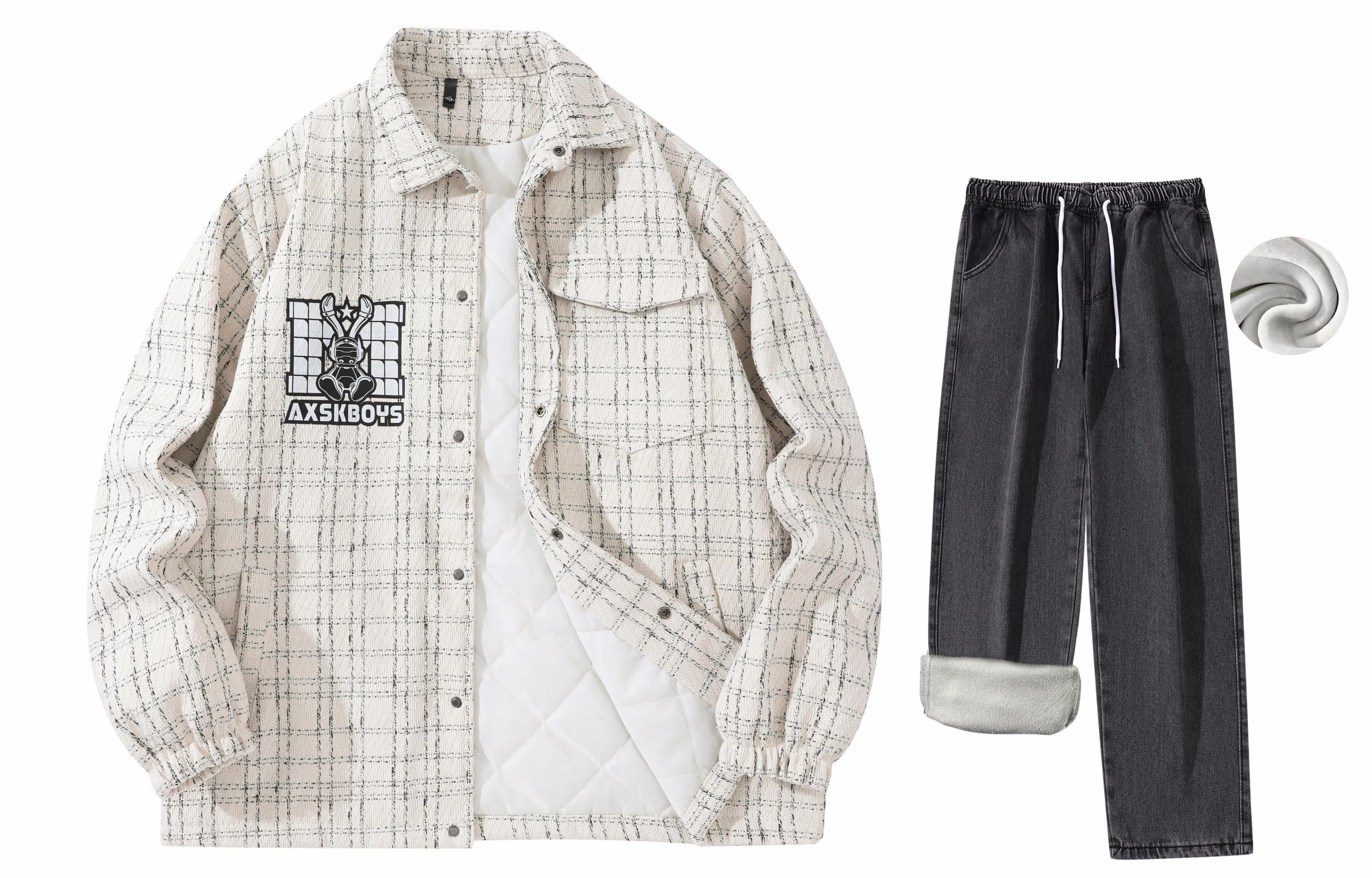 A.X.S.K x MOORAB Vintage Houndstooth Set