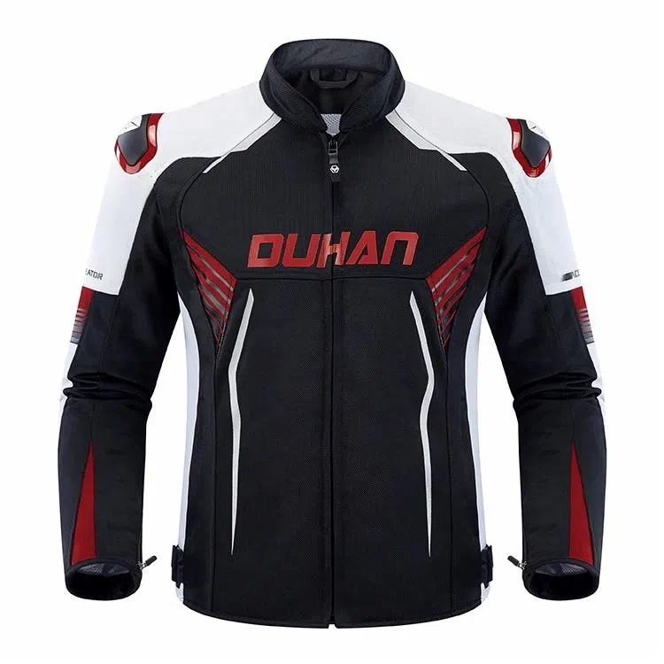 杜汉 男款 摩托车通勤套装防摔骑行服骑士网眼夹克男装备春夏季 带护具 机车服新