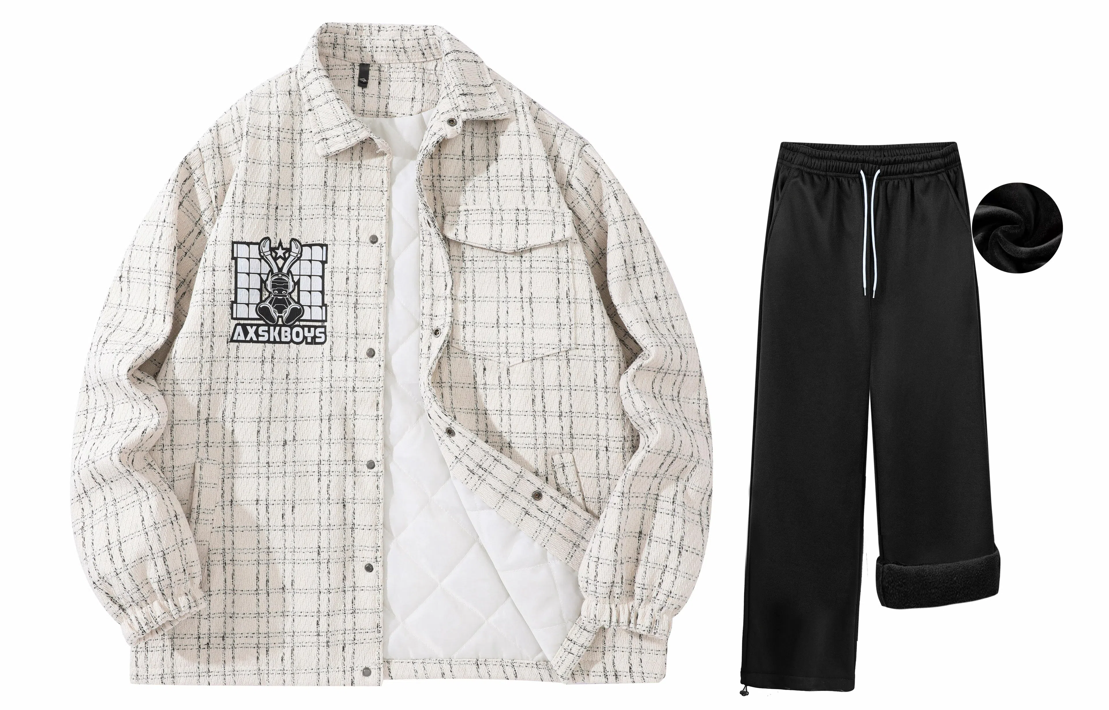 A.X.S.K x MOORAB Vintage Houndstooth Set