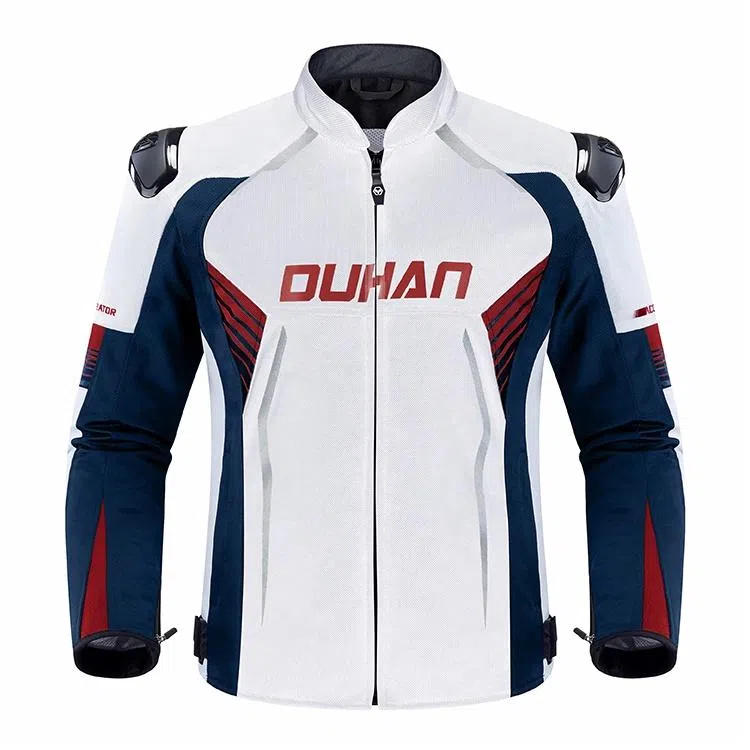 杜汉 男款 摩托车通勤套装防摔骑行服骑士网眼夹克男装备春夏季 带护具 机车服新