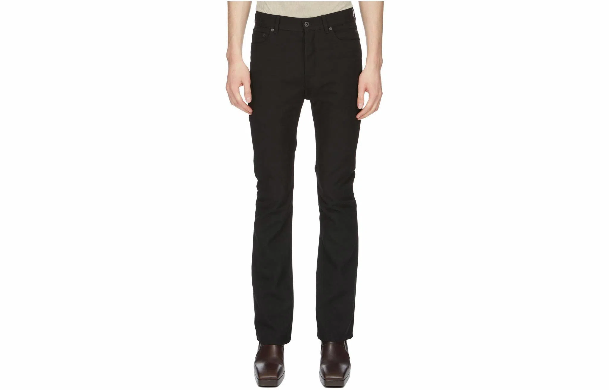 Rick Owens RO Mid-Rise Pocket Flared Pants Black