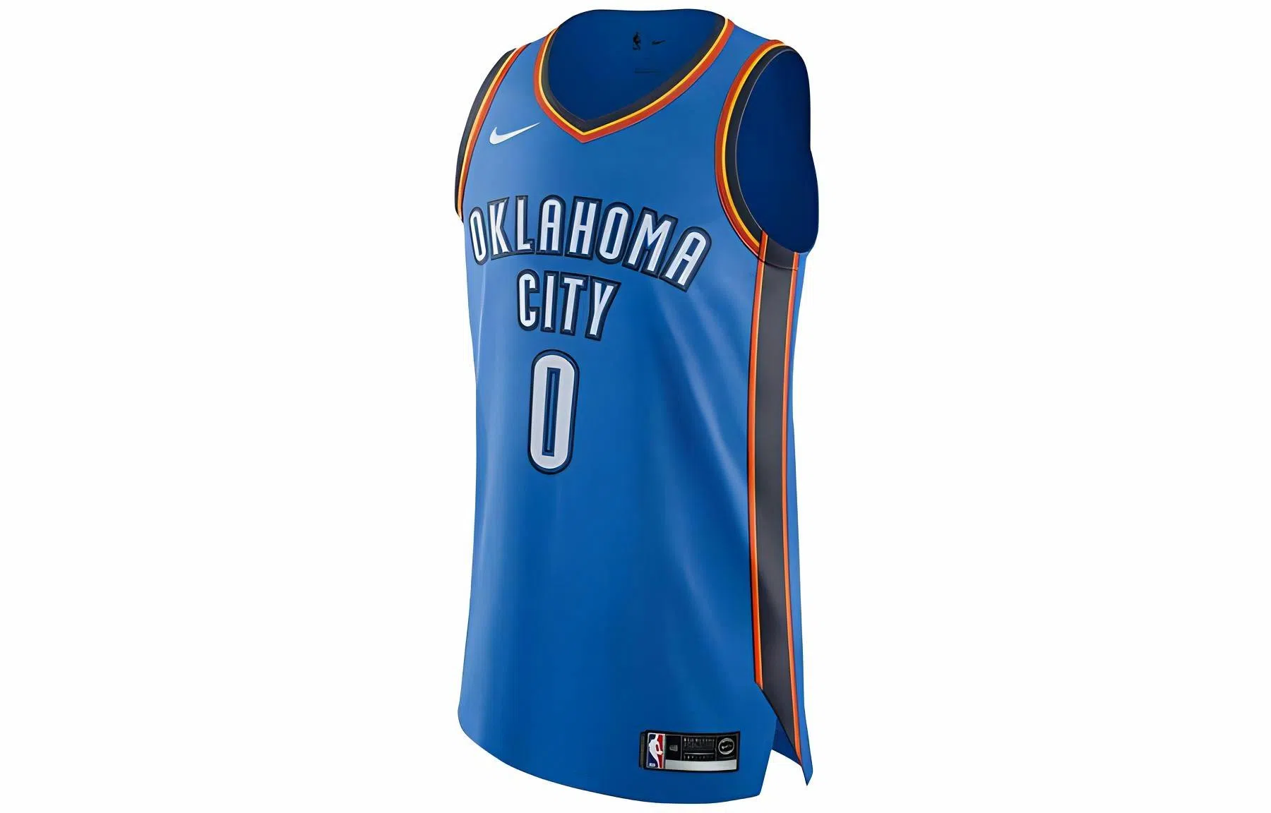 Nike NBA Thunder Westbrook 0 Jersey Blue