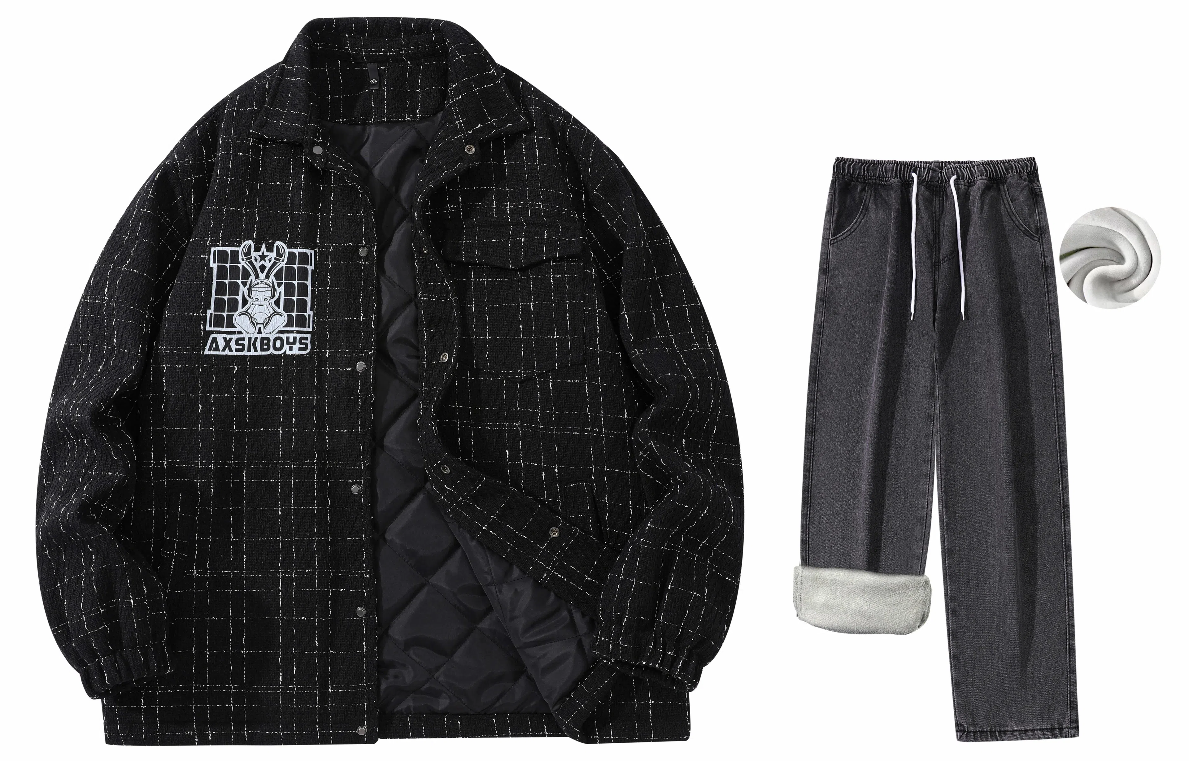 A.X.S.K x MOORAB Vintage Houndstooth Set