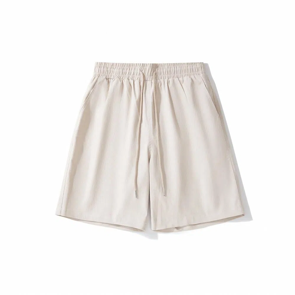 我是大卫 文艺风休闲运动健身系带宽松直筒休闲短裤 男女同款