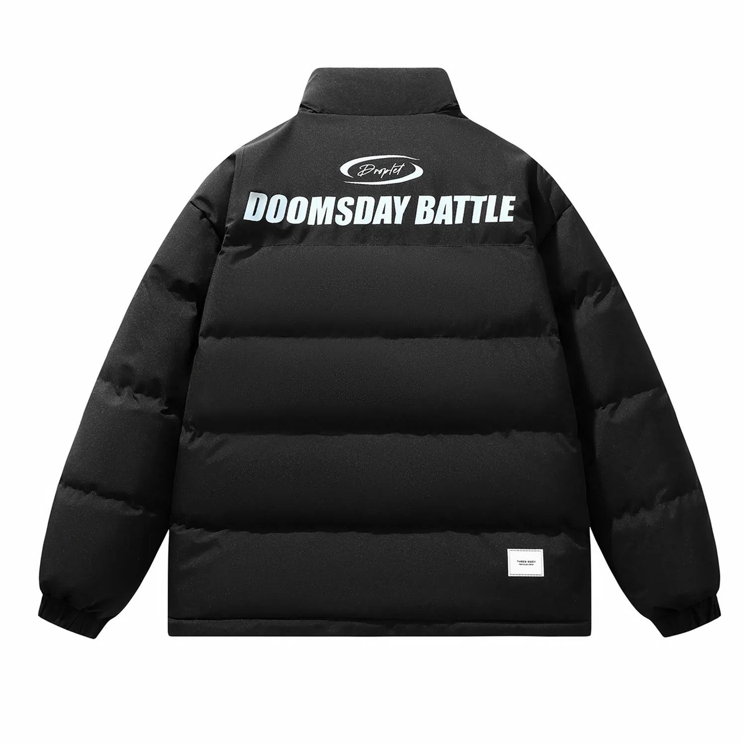 三体 水滴系列 撞色拼接美式复古立领开衫百搭保暖加厚登山服防风防水防寒柔软舒适潮牌户外机能风面包服长袖棉服 男女同款