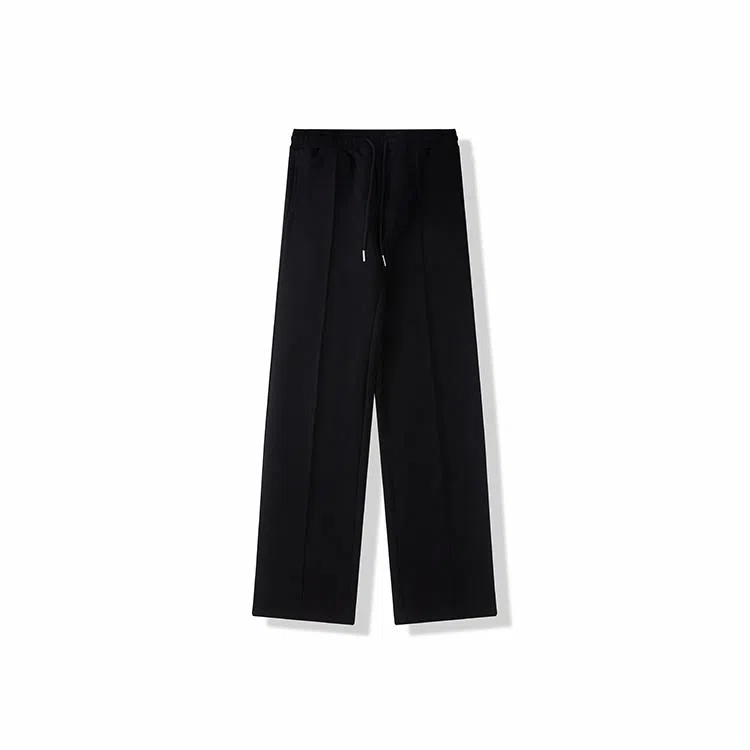 我是大卫 美式复古宽松阔腿直筒休闲裤 男款 黑色