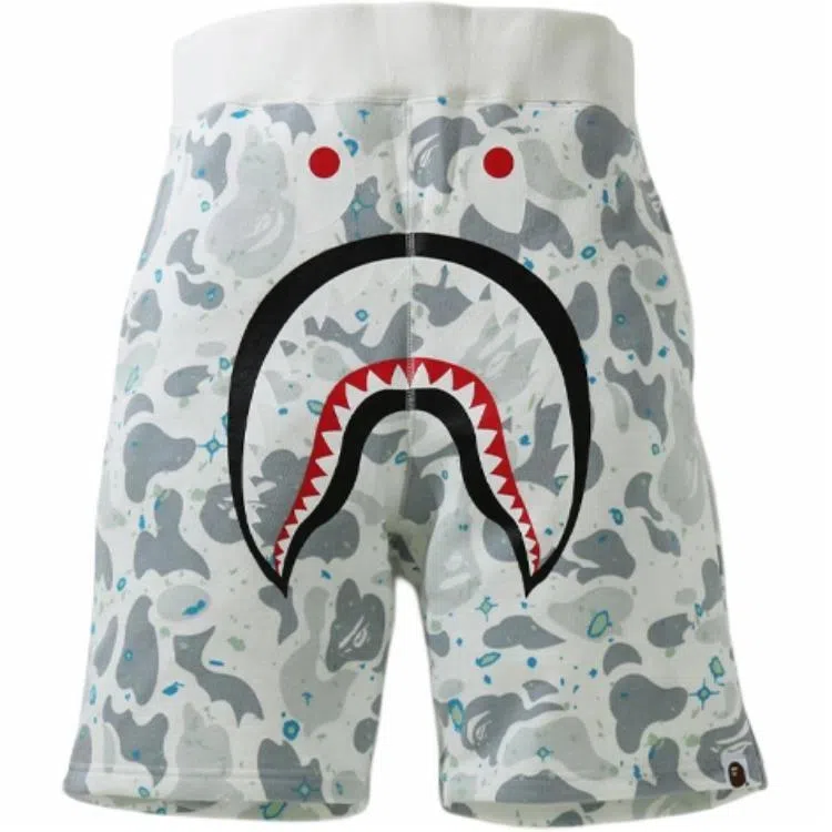 A BATHING APE Shark Camo Shorts
