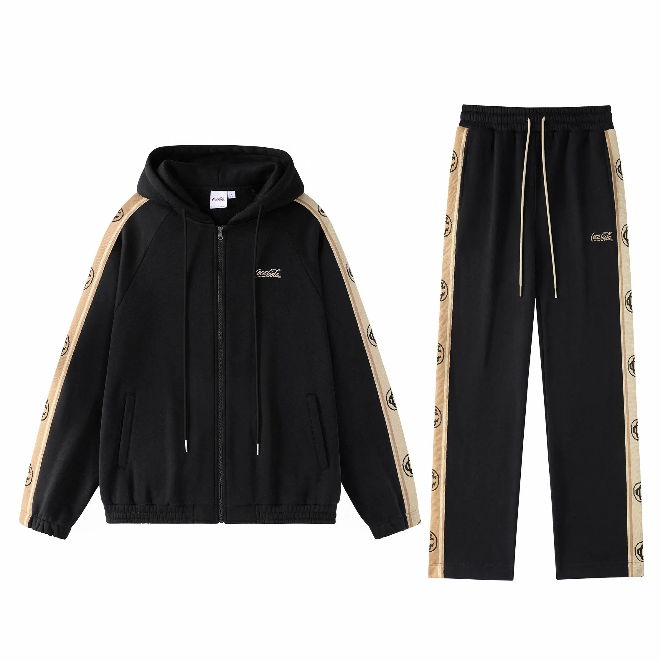 Coca-Cola Side CC Stripe Hoodie Set