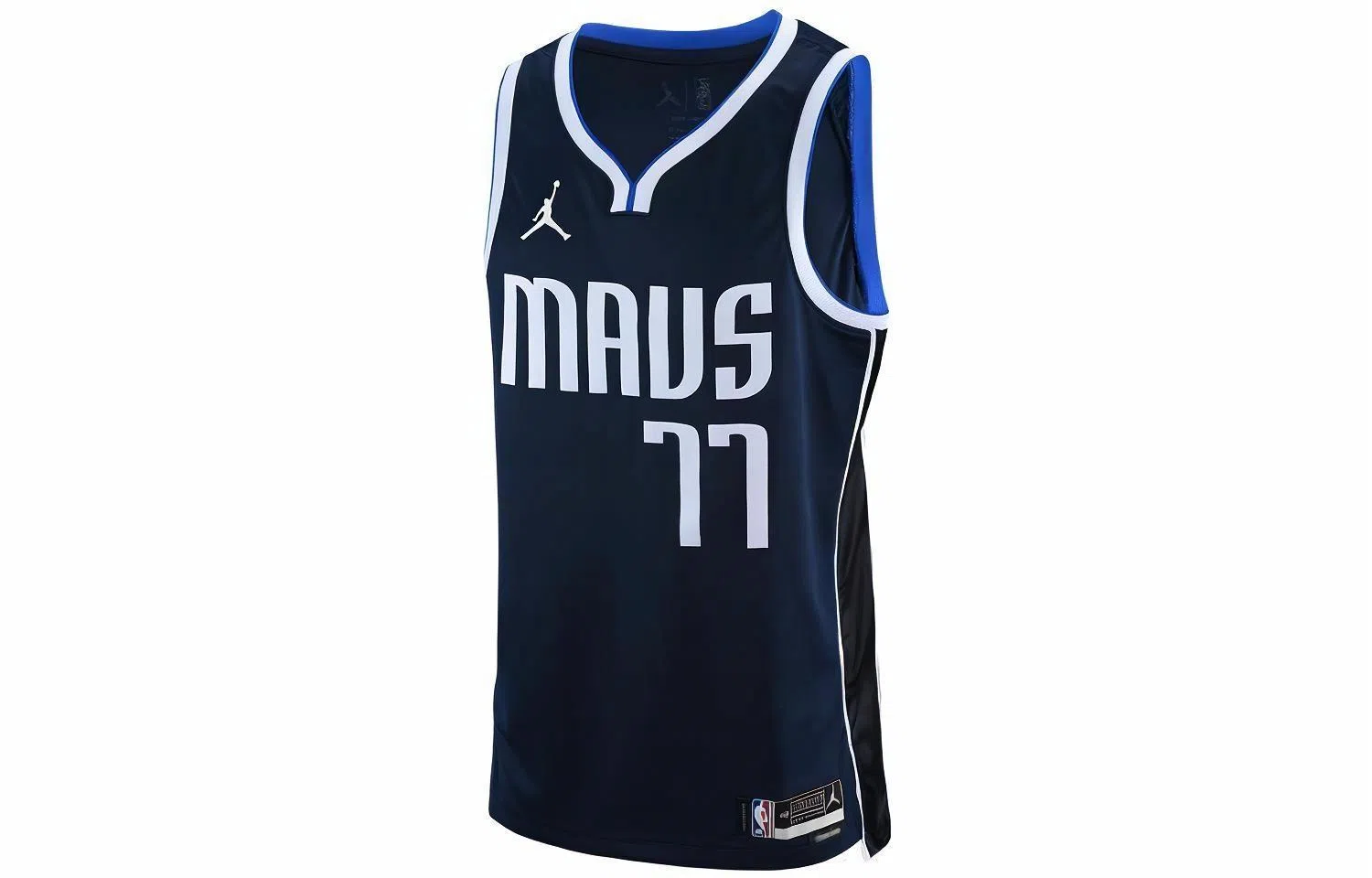 Jordan Dallas Mavericks Doncic 77 Mesh Jersey Navy