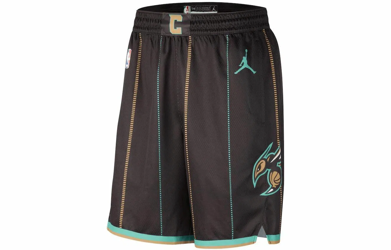 Jordan NBA Hornets Fan Shorts Brown