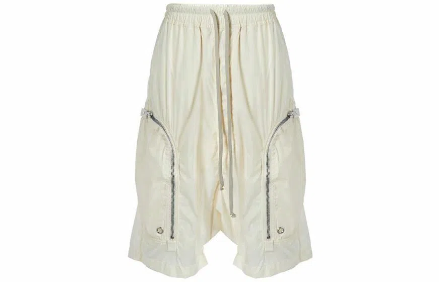 Rick Owens DRKSHDW White Shorts