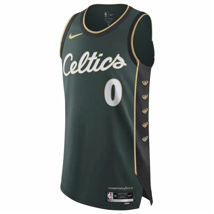 Nike NBA Logo City Edition Jayson Tatum 0 Green
