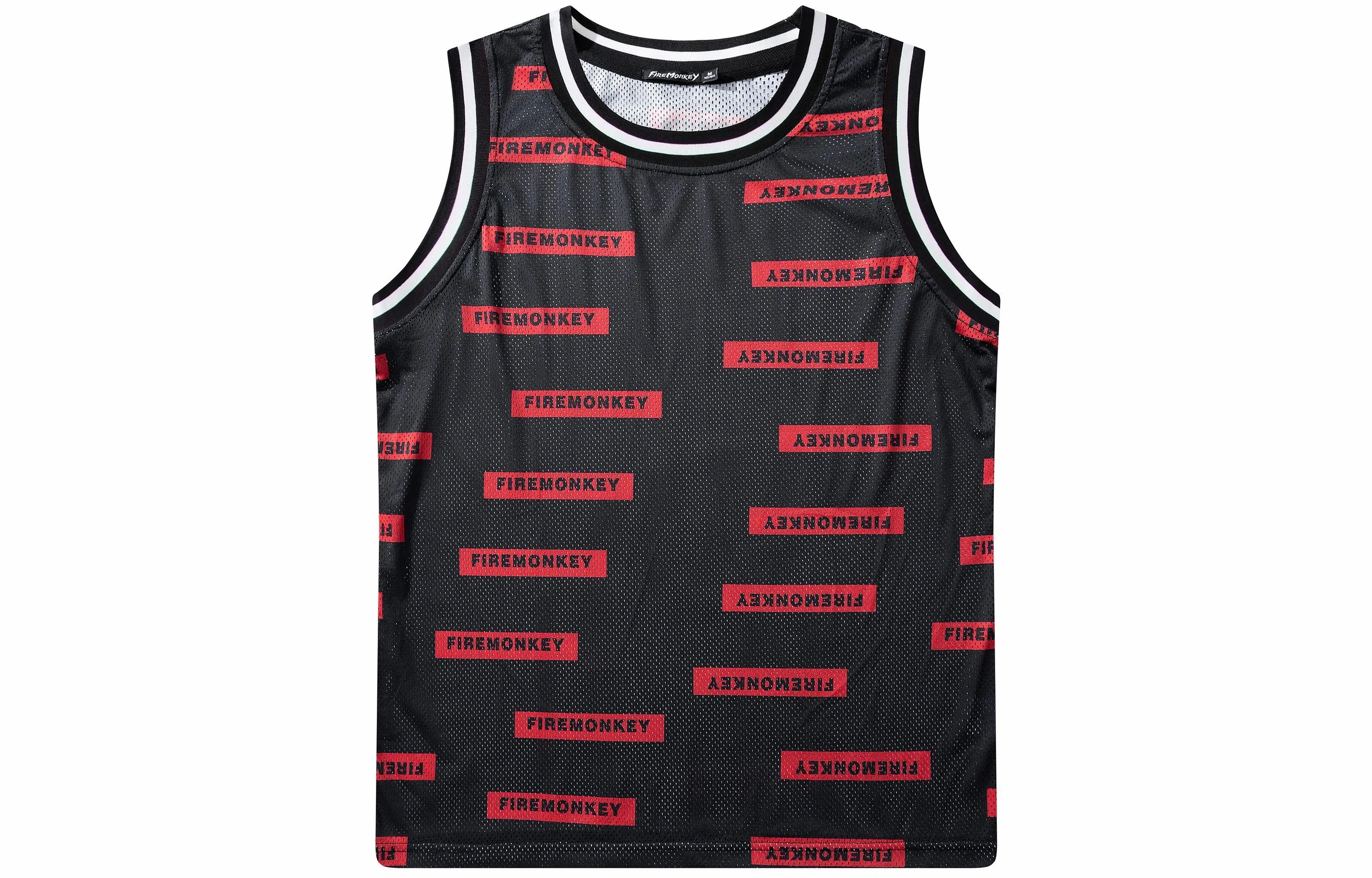 FireMonkey Cartoon Print Basketball Vest Black