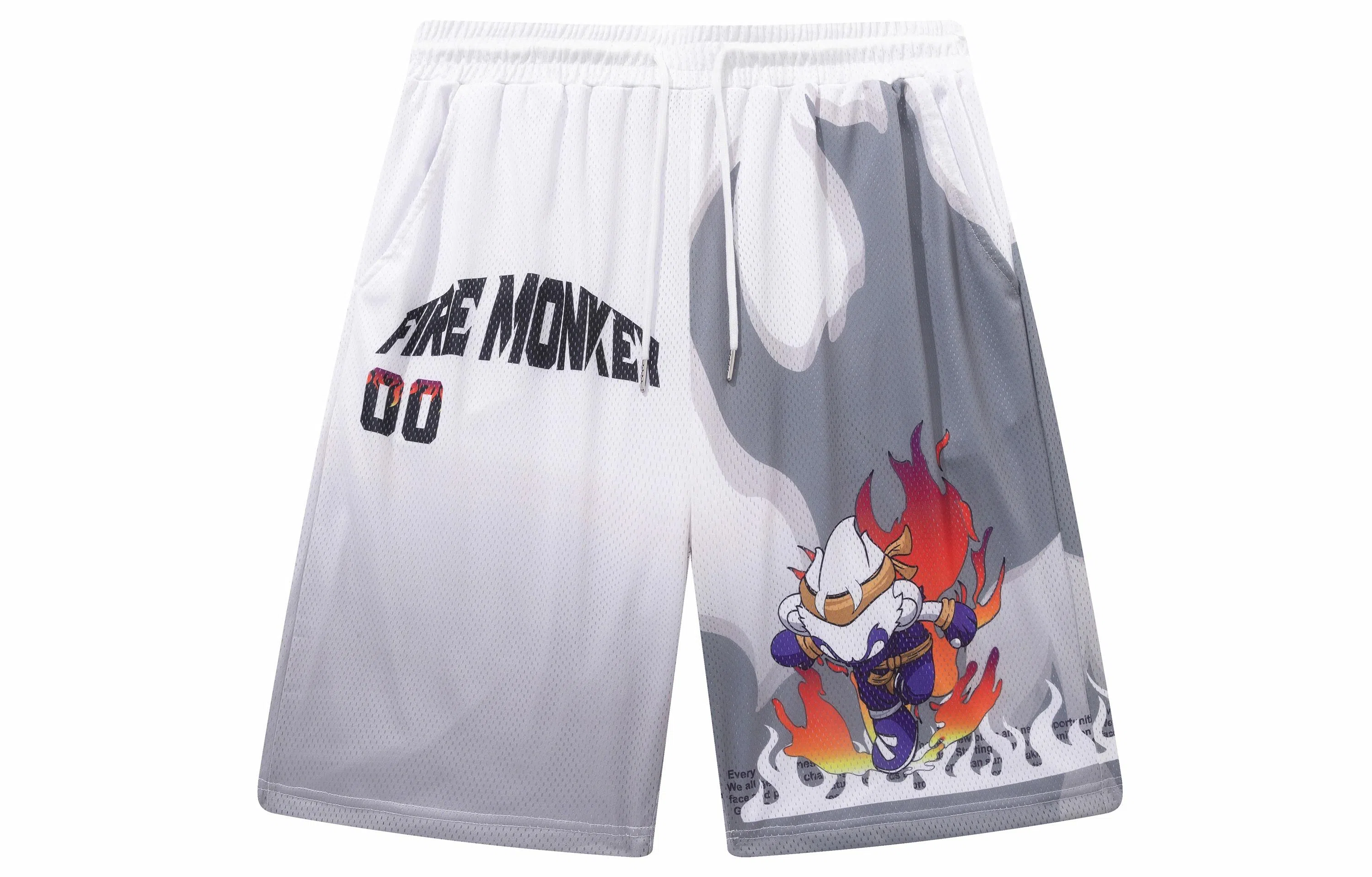 FireMonkey Gradient Flame Mesh Shorts