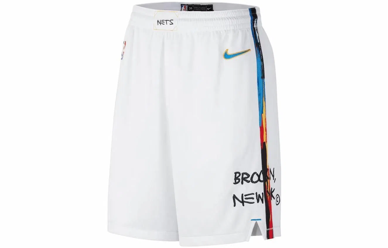 Nike NBA Brooklyn Nets Fan Shorts White