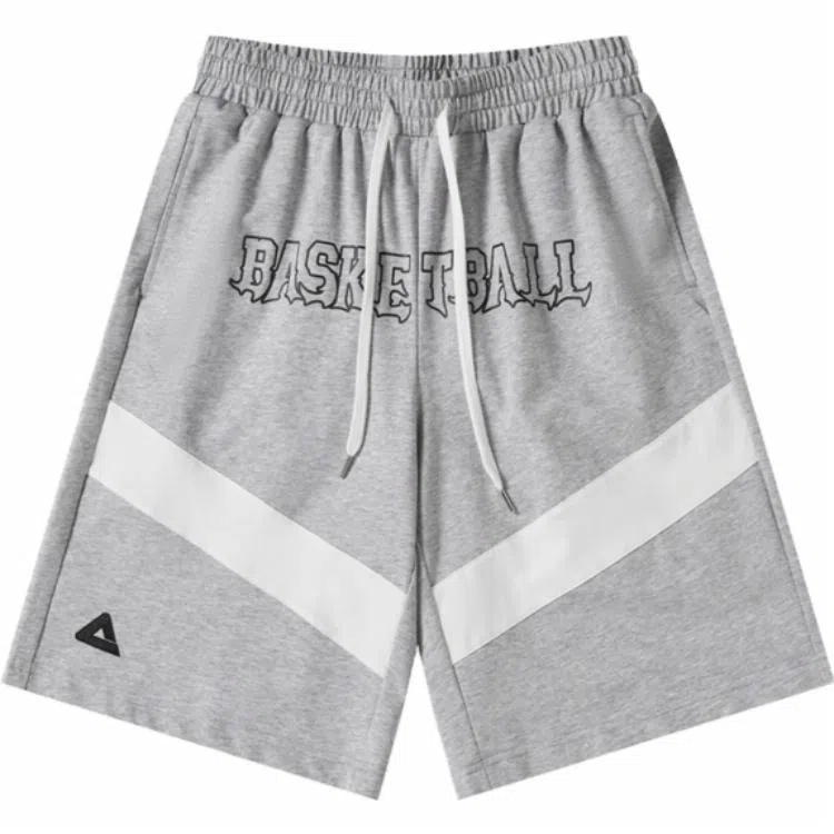匹克 篮球文化系列 针织宽松运动篮球短裤 男款 花灰