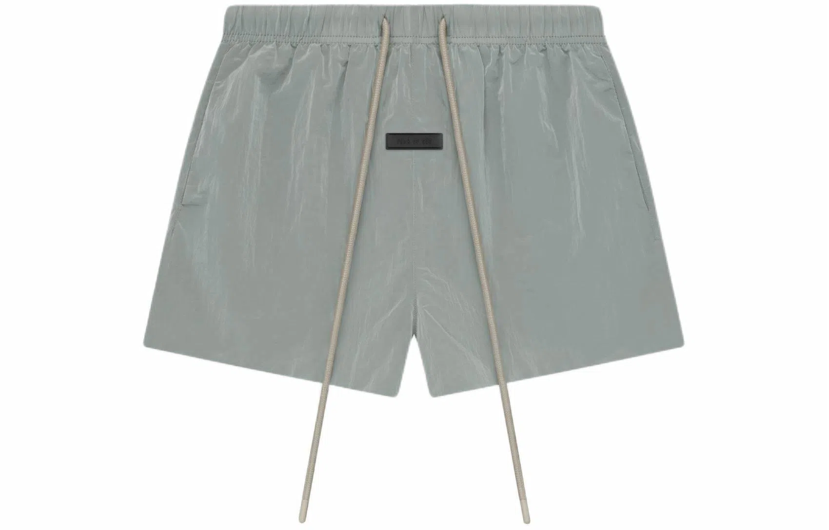 Fear of God Essentials SS24 Crinkle Nylon Running Short Seal Gray