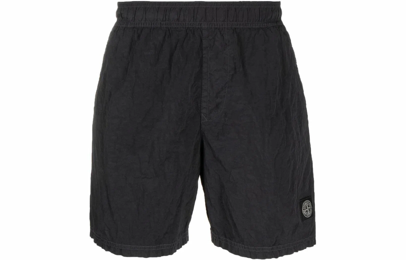 Stone Island Metal Nylon Logo Shorts Black