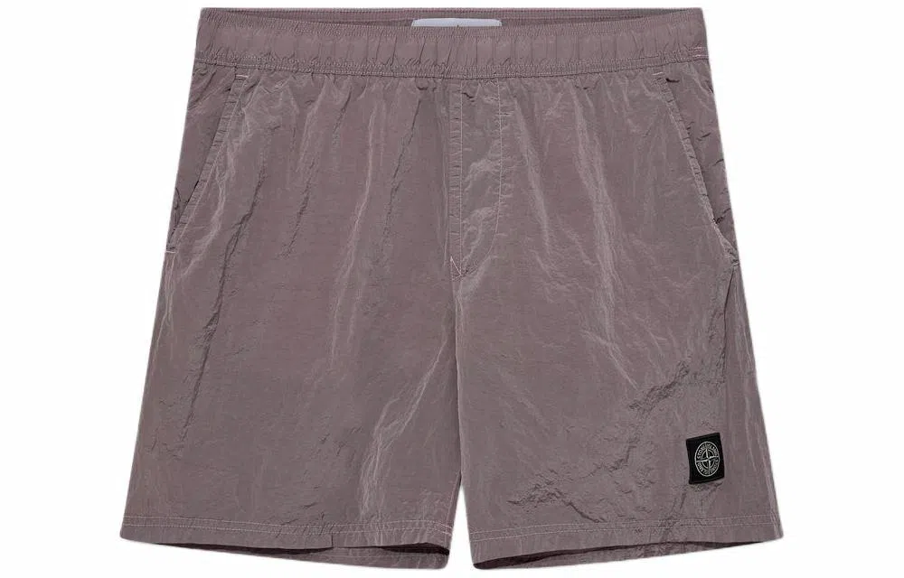 Stone Island SS24 Nylon Logo Shorts Pink