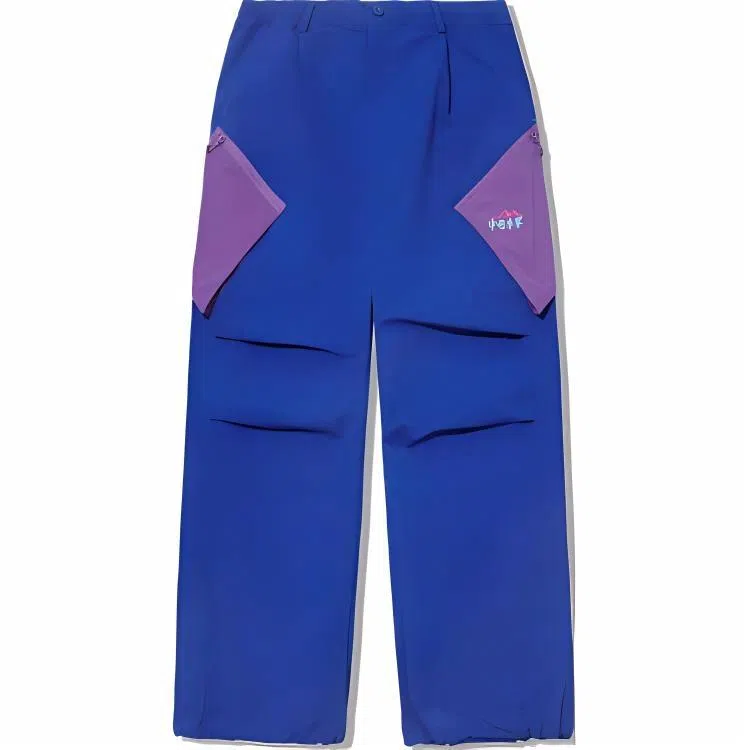 中国李宁 直筒运动宽松休闲裤 男款 梦幻蓝