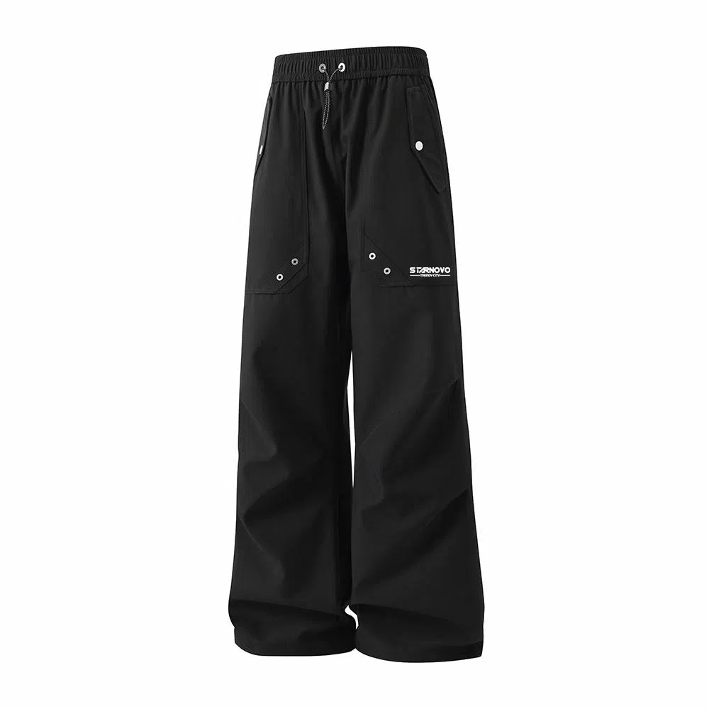 双星八特 美式简约中腰百搭舒适直筒宽松休闲裤 男女同款