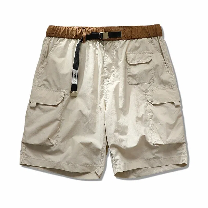 实年服工 户外休闲宽松五分运动工装短裤 男款