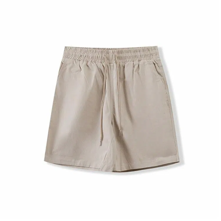我是大卫 纯色系带百搭高级感休闲短裤 男女同款