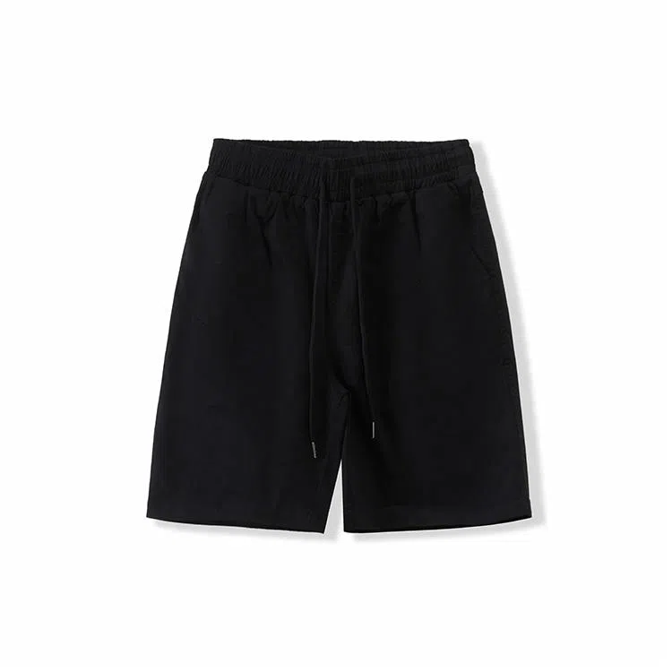 我是大卫 纯色系带百搭高级感休闲短裤 男女同款