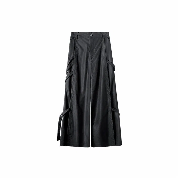 Huànxiàngzhě Wide Leg Trousers Black